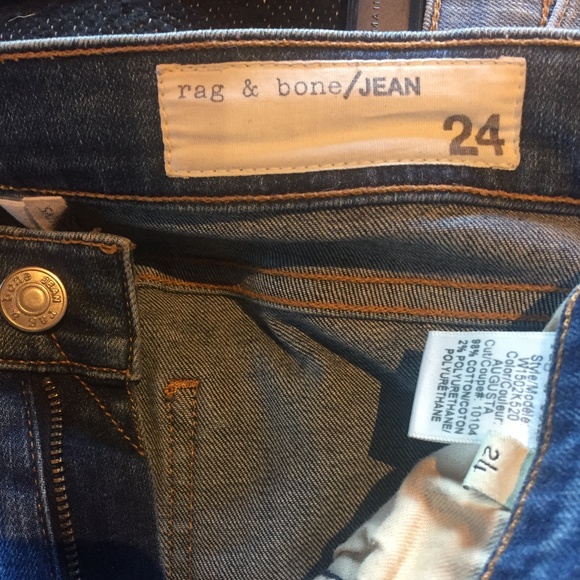 Rag & Bone Mid-Rise Skinny Jeans - Picture 4 of 6